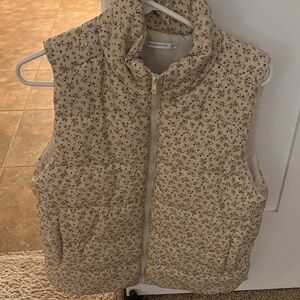 Staccato Yellow Floral Quilted Vest